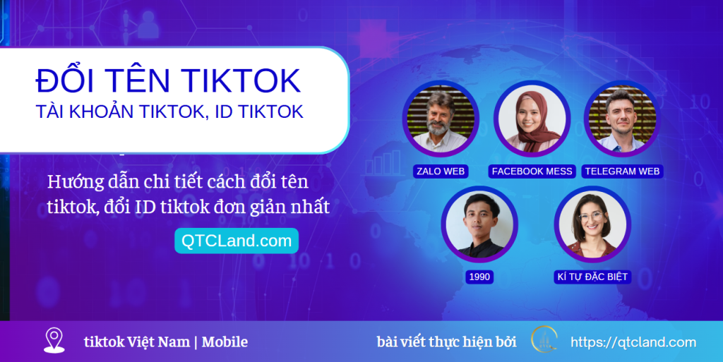Đổi Tên TikTok, đổi tài khoản hoặc TikTok ID